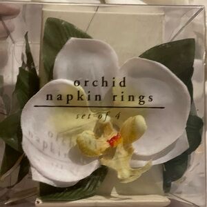Orchid Napkin Rings Set of 4